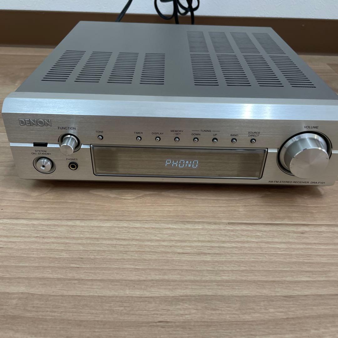 DENON DRA-F101 AM/FMステレオレシーバー 動作品 リモコン付