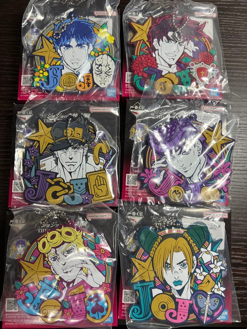 ジョジョの奇妙な冒険 JOJOWORLDフィギュア5種＋ラバーチャーム全種セット