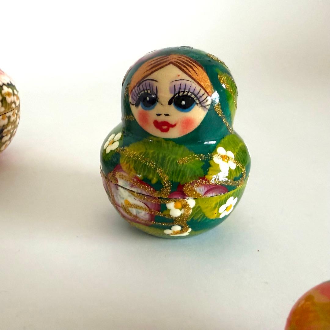 マトリョーシカ 木製 入れ子人形　ロシア族　置物　インテリア　雑貨　かわいい