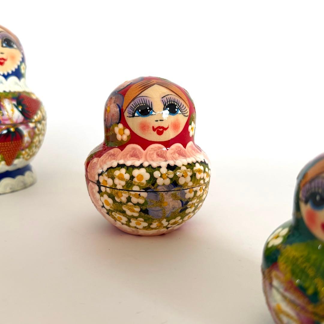 マトリョーシカ 木製 入れ子人形　ロシア族　置物　インテリア　雑貨　かわいい