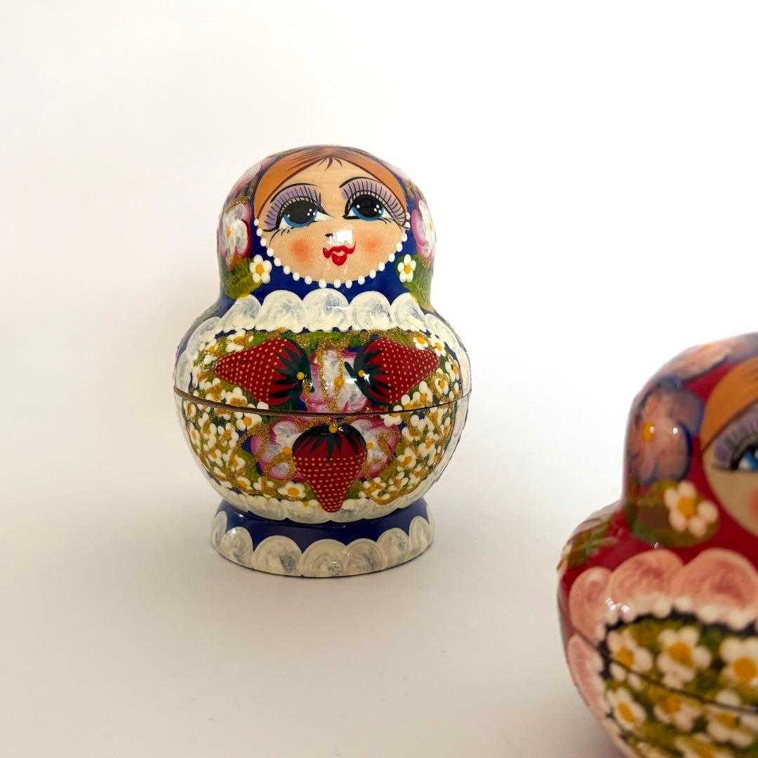 マトリョーシカ 木製 入れ子人形　ロシア族　置物　インテリア　雑貨　かわいい