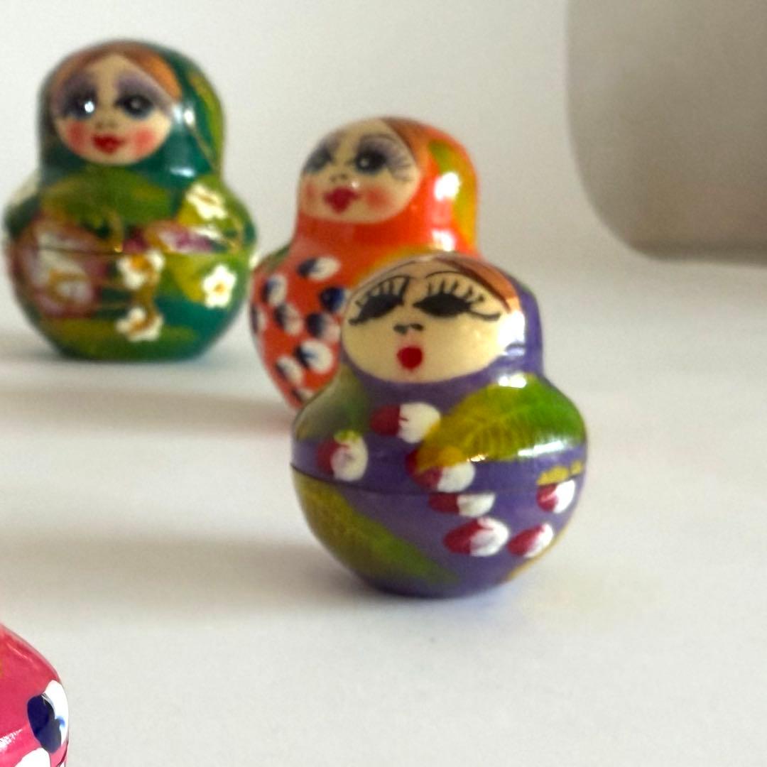 マトリョーシカ 木製 入れ子人形　ロシア族　置物　インテリア　雑貨　かわいい