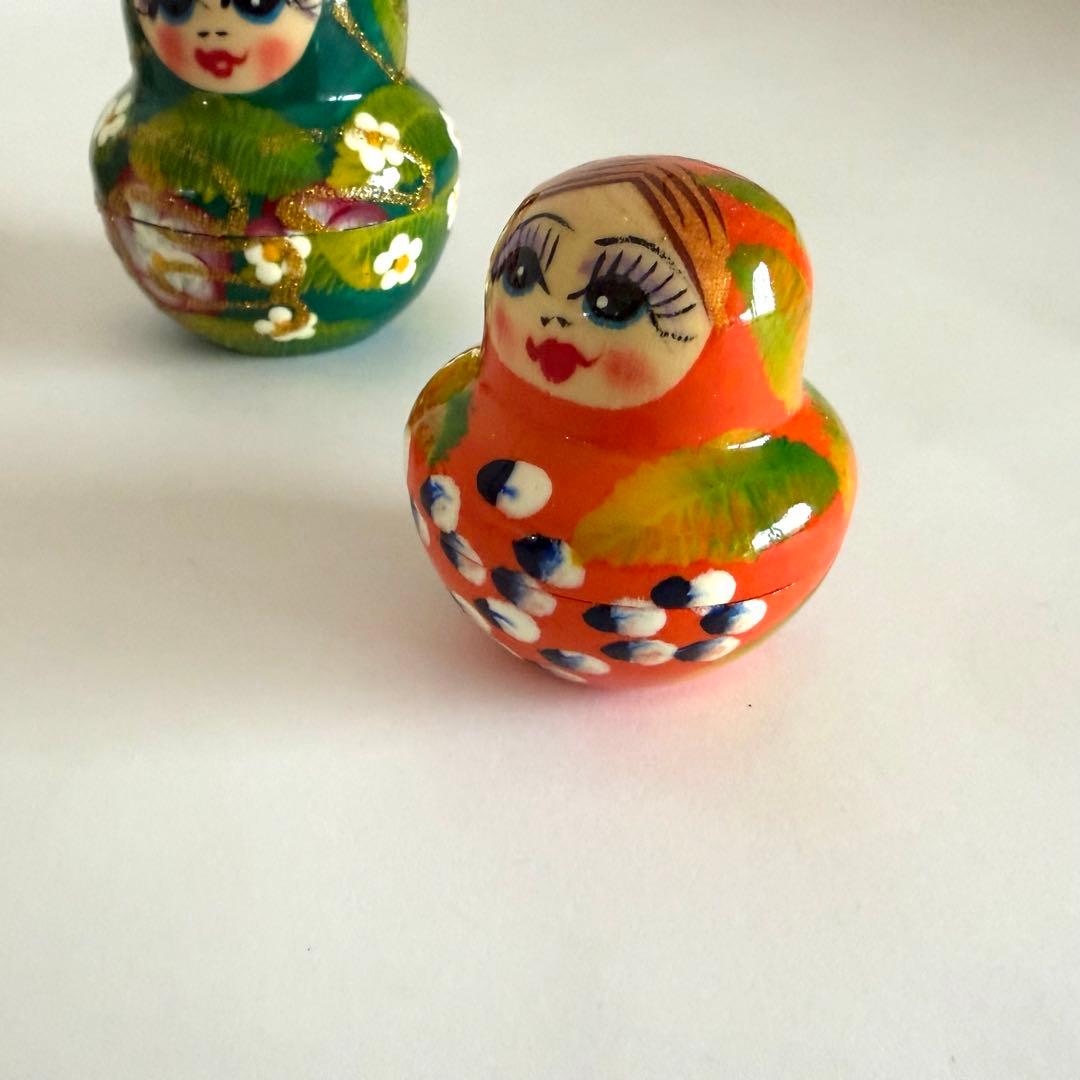 マトリョーシカ 木製 入れ子人形　ロシア族　置物　インテリア　雑貨　かわいい
