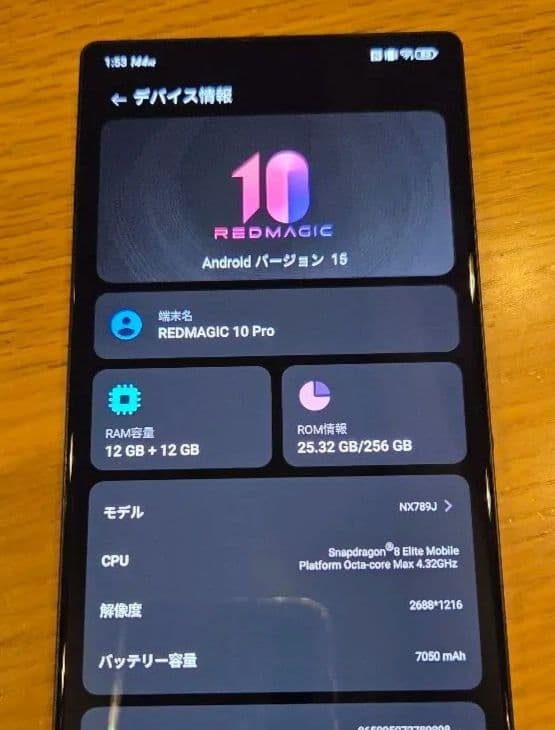 国内版　REDMAGIC 10 Pro 12GB/256GB