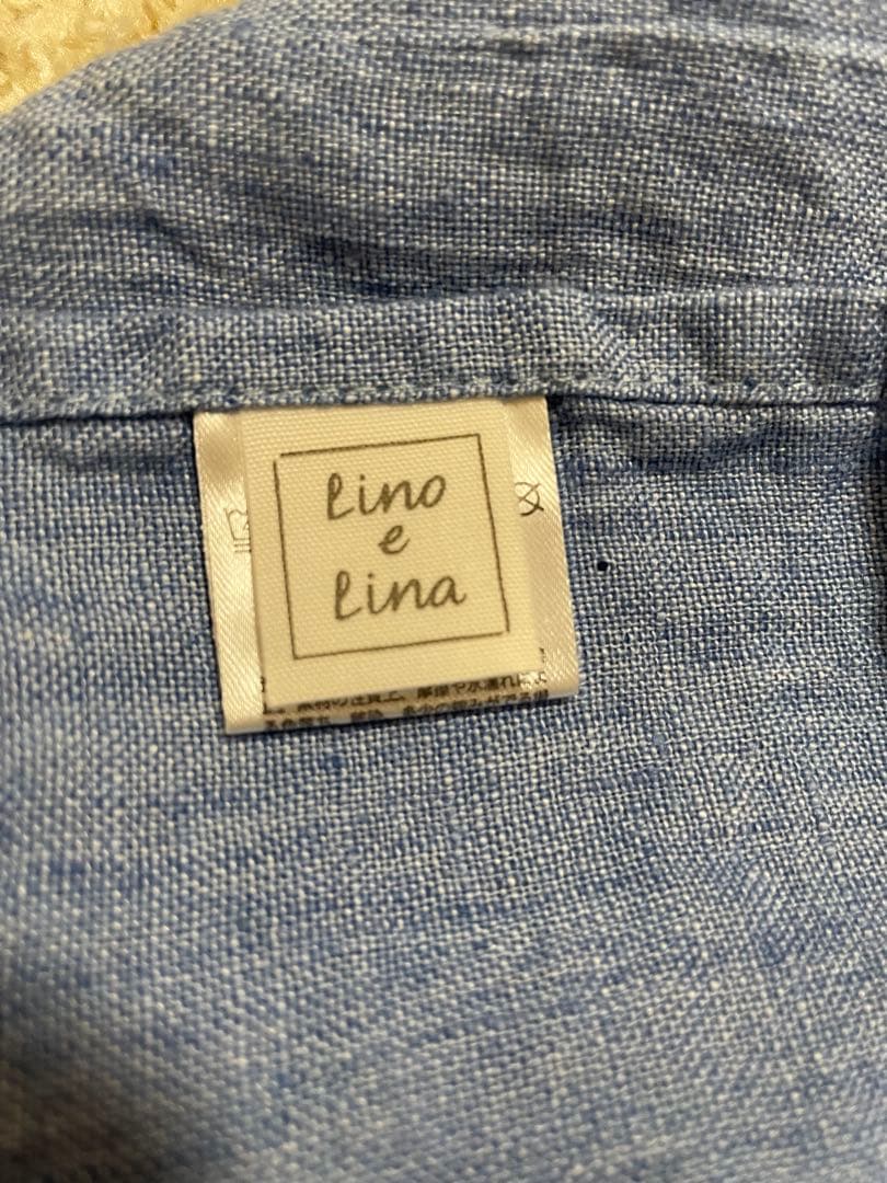 Lino e Lina リーナエリーノ　エプロン ブルー