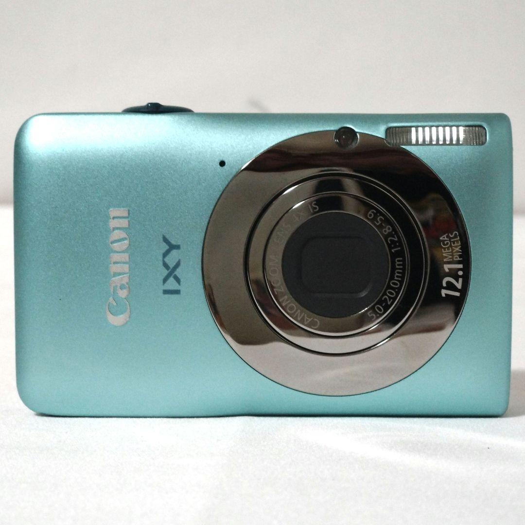 美品　Canon　IXY 200F　グリーン　デジカメ　オールドコンデジ