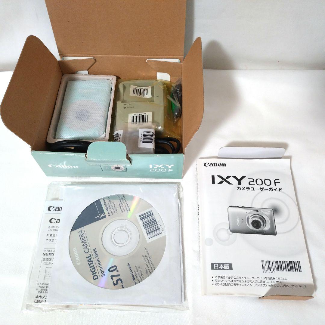美品　Canon　IXY 200F　グリーン　デジカメ　オールドコンデジ