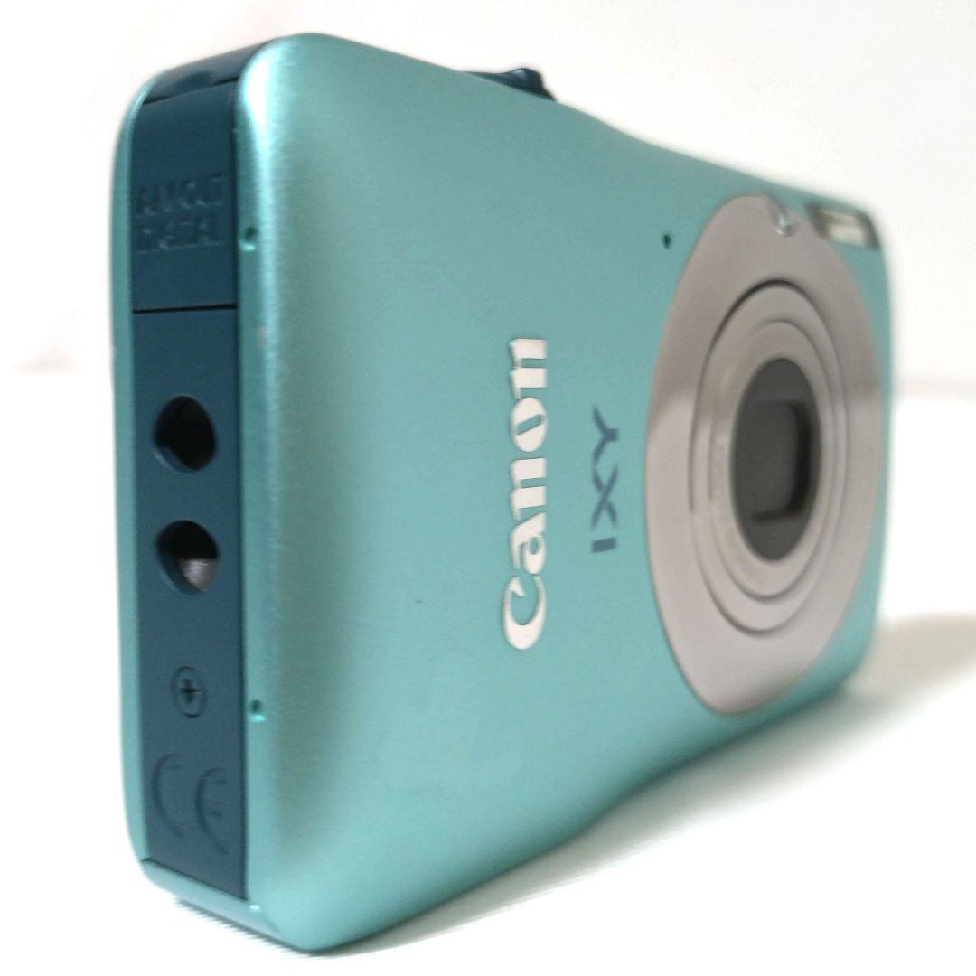 美品　Canon　IXY 200F　グリーン　デジカメ　オールドコンデジ