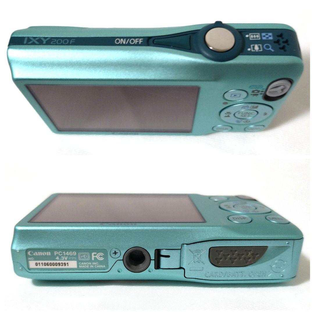 美品　Canon　IXY 200F　グリーン　デジカメ　オールドコンデジ