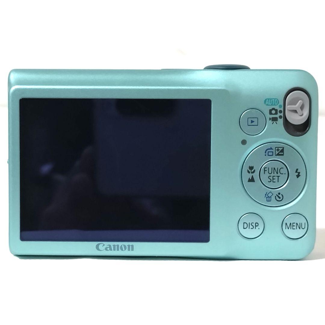 美品　Canon　IXY 200F　グリーン　デジカメ　オールドコンデジ