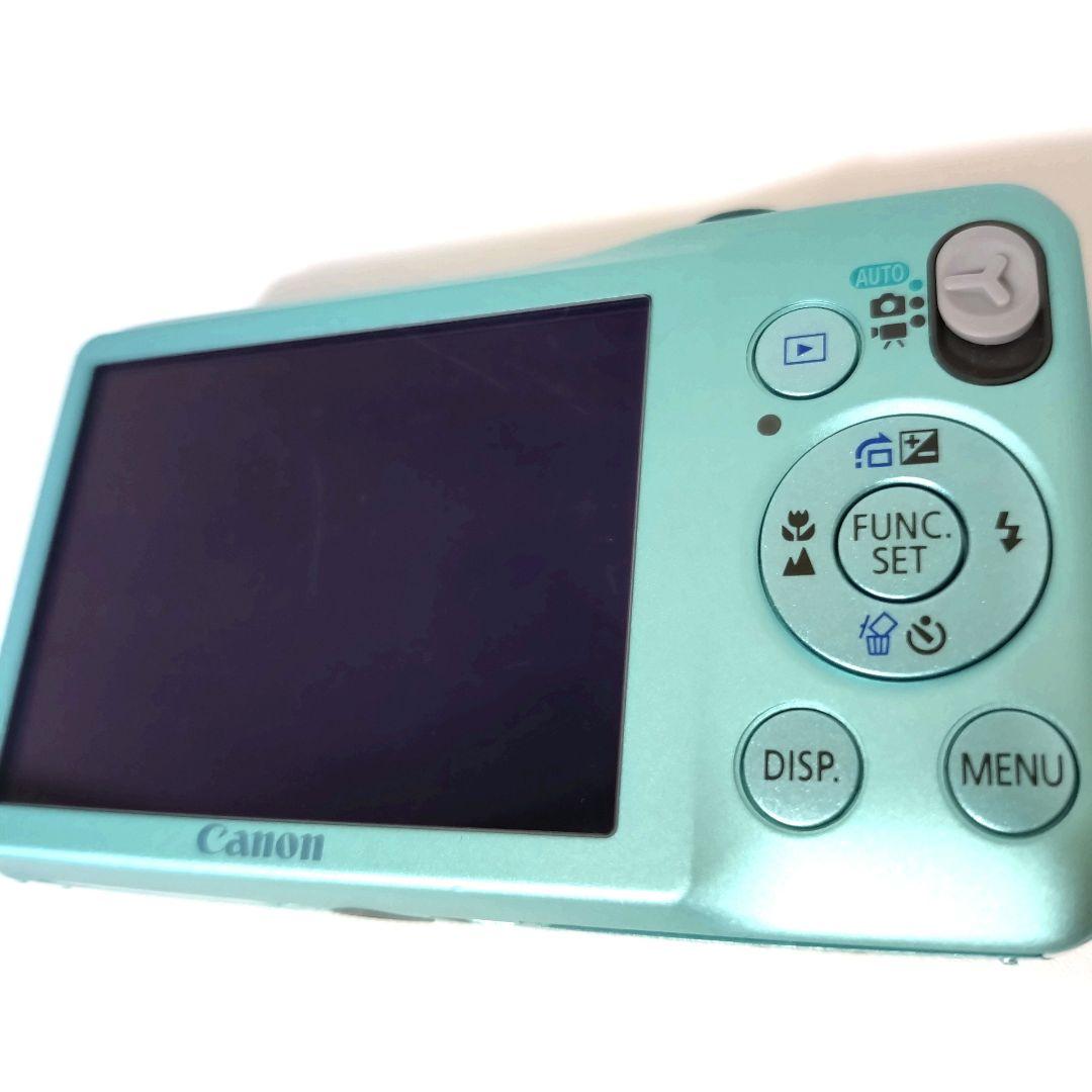 美品　Canon　IXY 200F　グリーン　デジカメ　オールドコンデジ