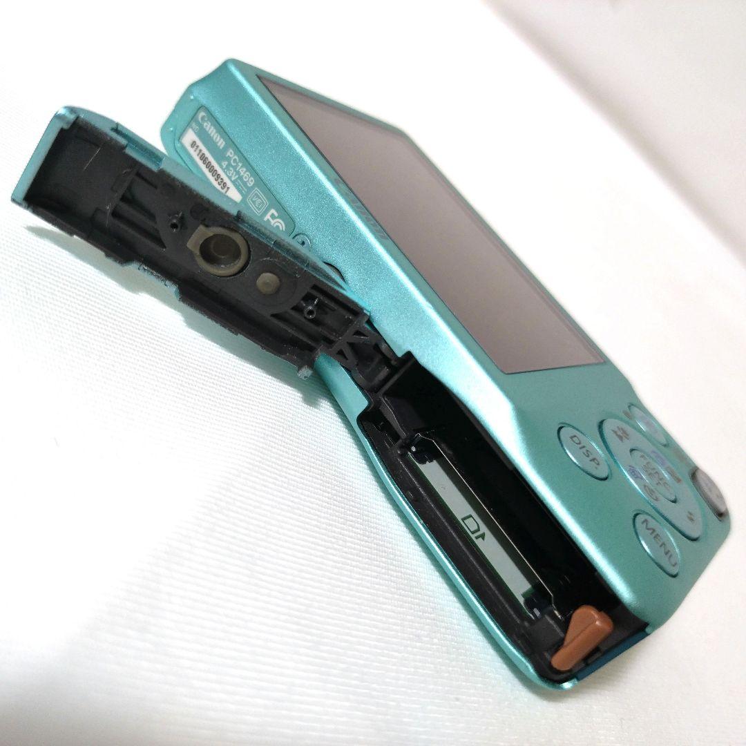 美品　Canon　IXY 200F　グリーン　デジカメ　オールドコンデジ