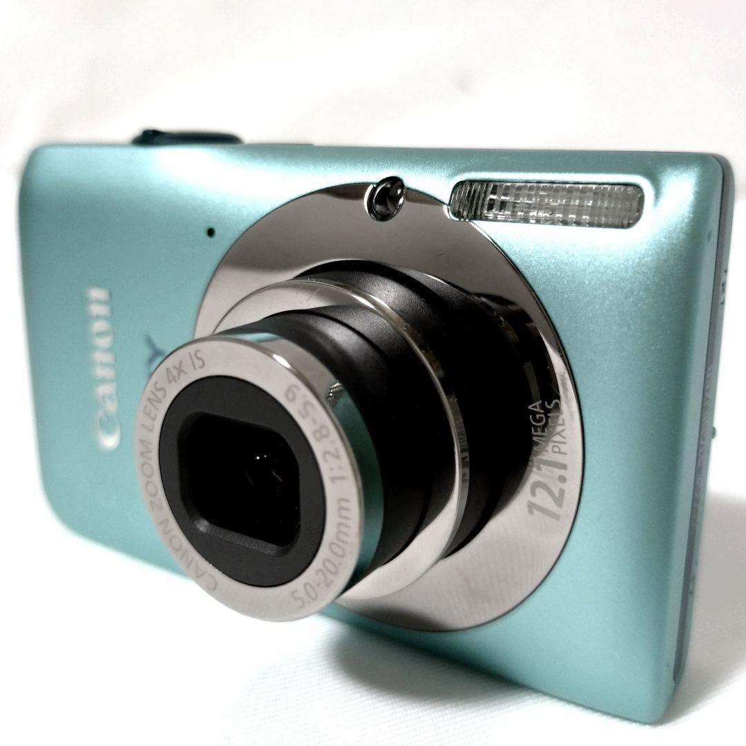 美品　Canon　IXY 200F　グリーン　デジカメ　オールドコンデジ