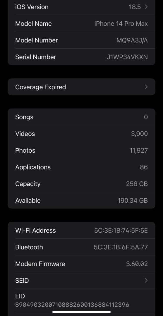 Apple iPhone14 ProMax スペースブラック 256GB