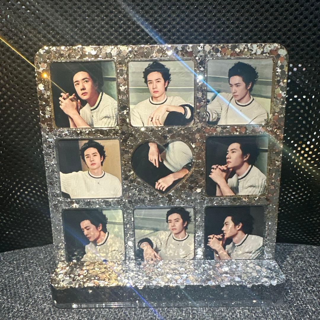 王一博 シャネル　2番スタジオ　新両面レジン九宫格玄関置物