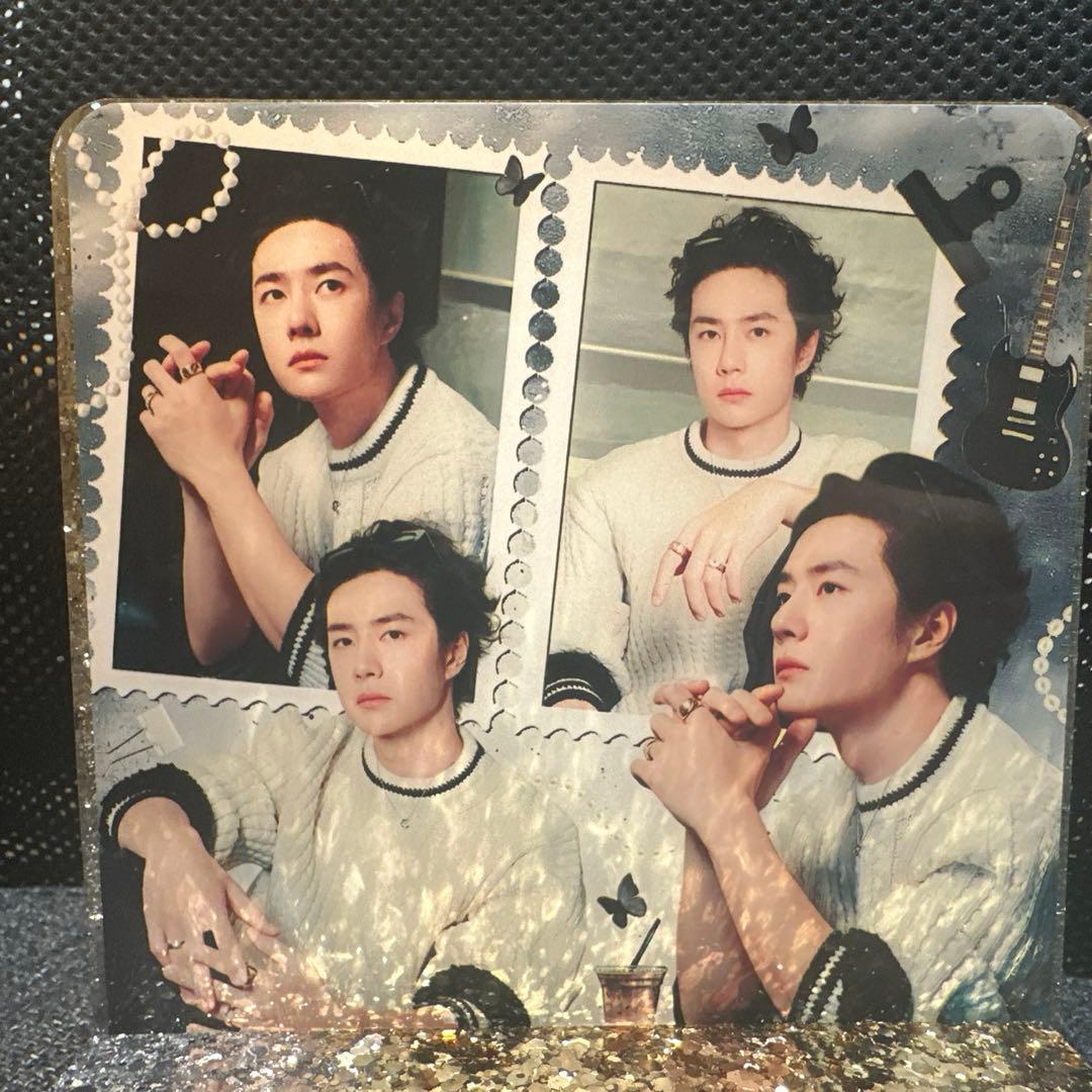 王一博 シャネル　2番スタジオ　新両面レジン九宫格玄関置物