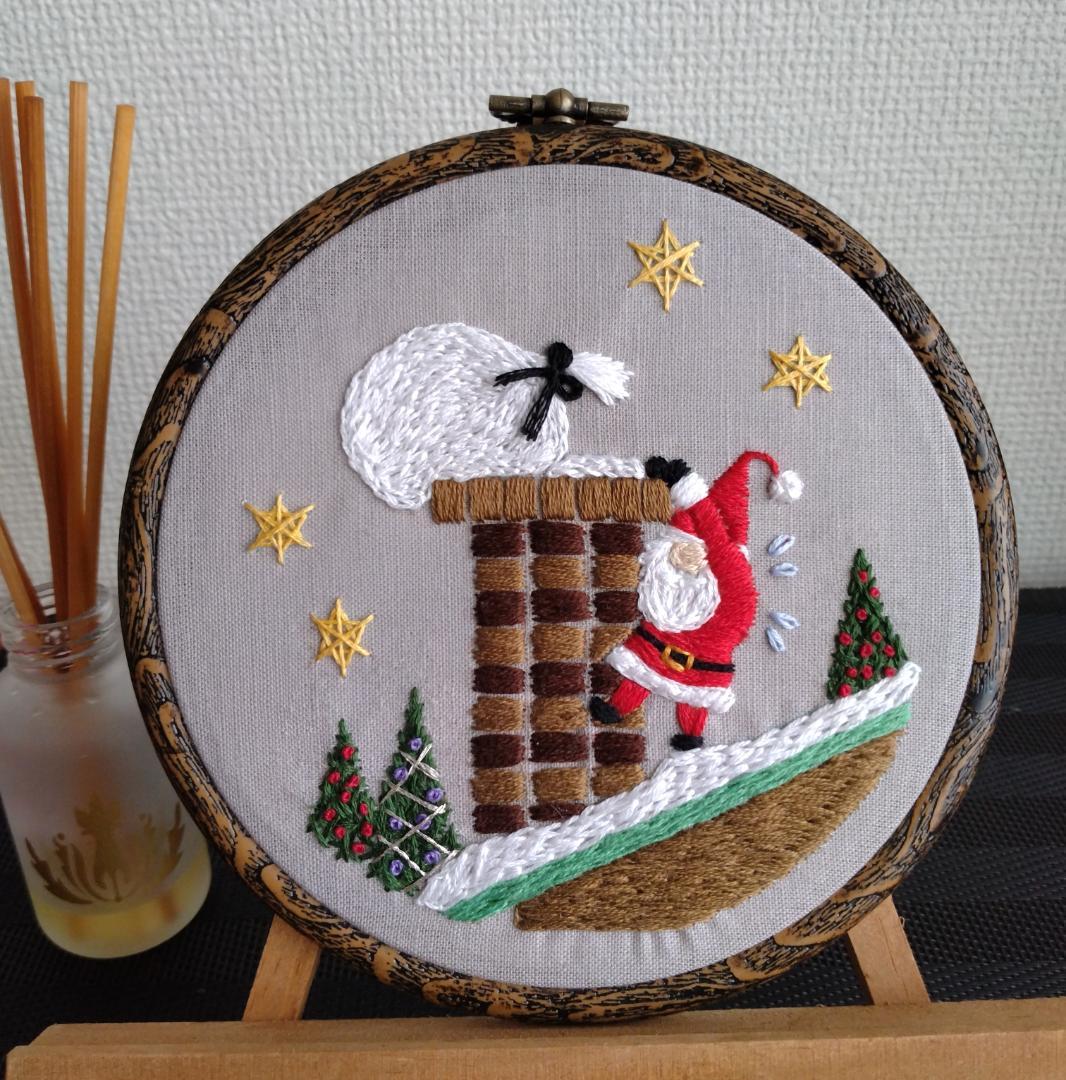 あんこページ　刺繡フレーム2点