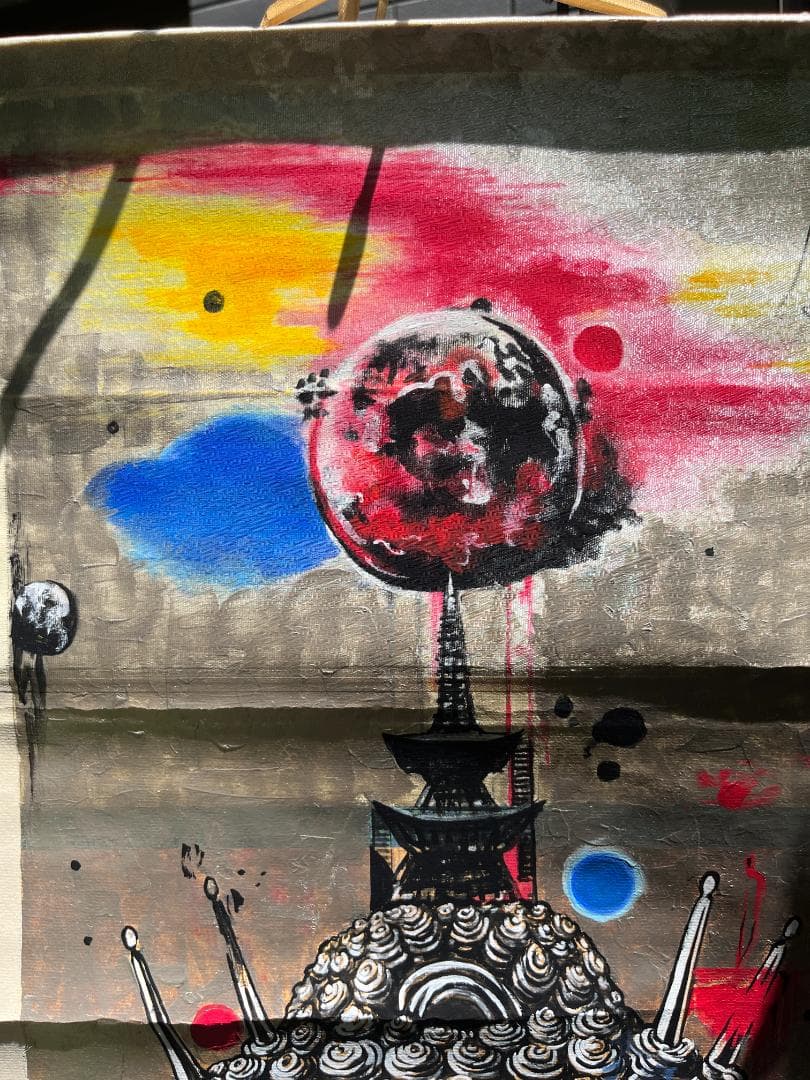 あ*読様 カラフルな仏像の掛軸