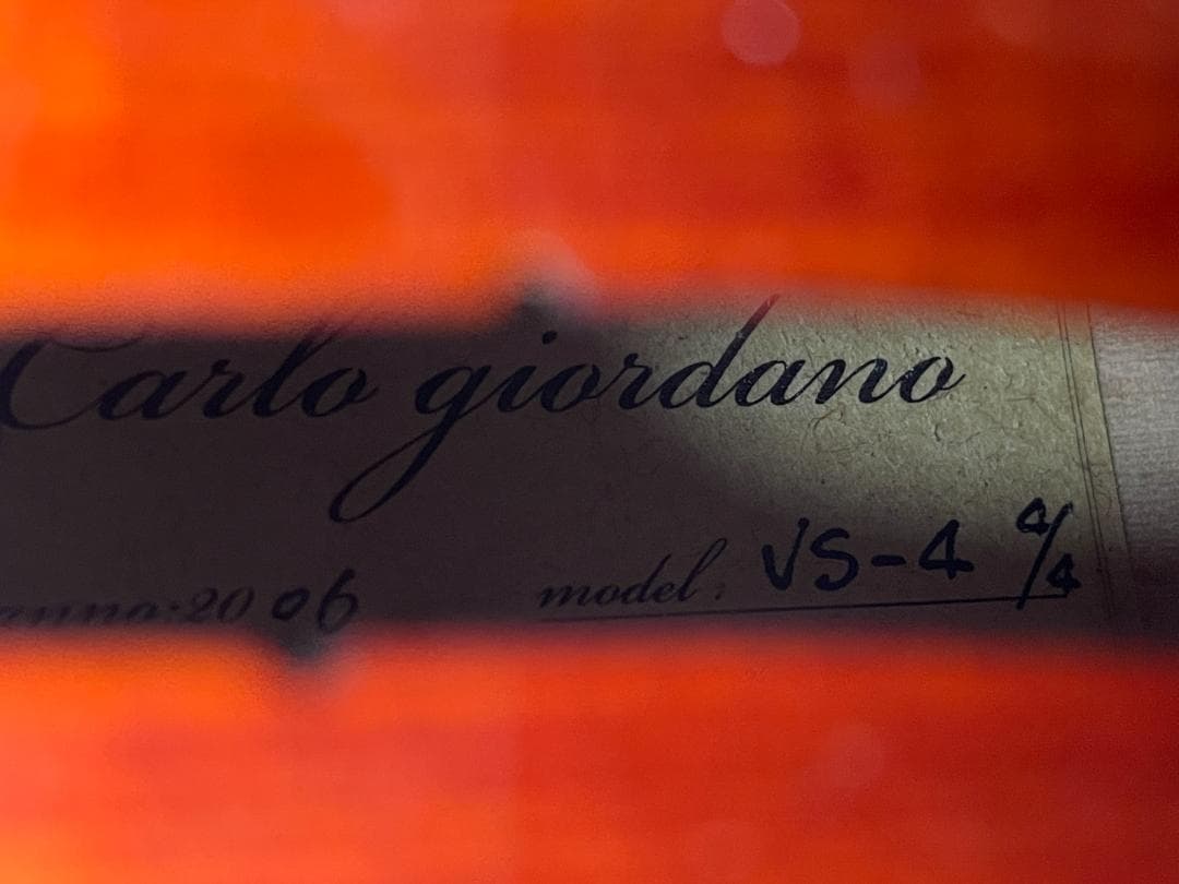 バイオリン Carlo giordano VS-4 4/4サイズ 美品！