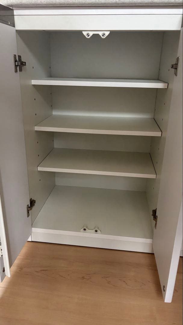 ニトリ　キッチンカウンター　キッチンボード　アルミナ2 140CT ホワイト