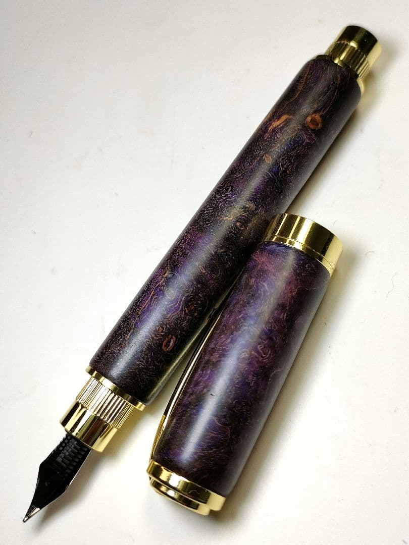 【メープルバールスタビライズドウッド】グラデュエイト万年筆