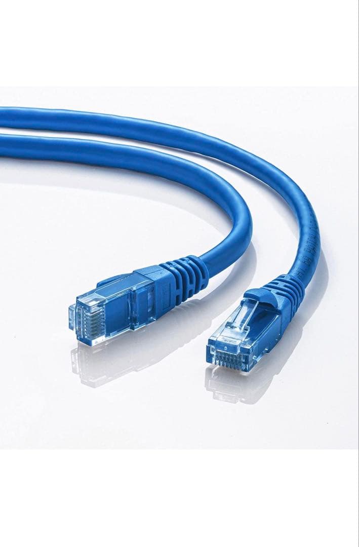 【あめ】CAT6A LANケーブル 10m ブルー×20個
