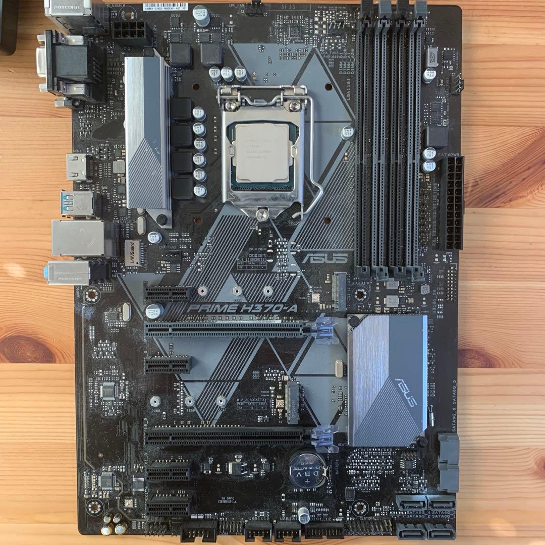 CPU intel core i7 8700 + asus prime h370-a