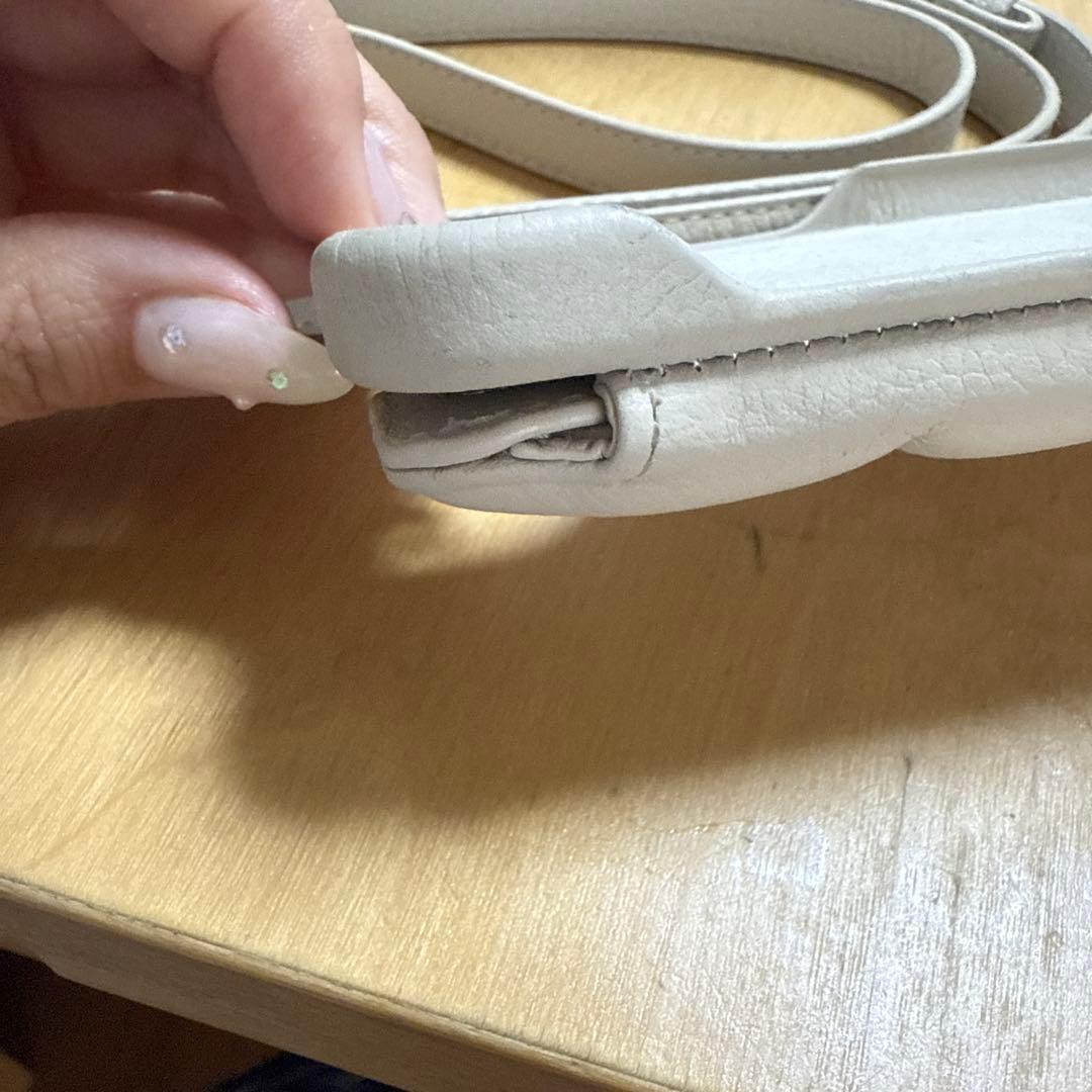 DEMIU ベージュ iPhone用ケース ストラップ付き