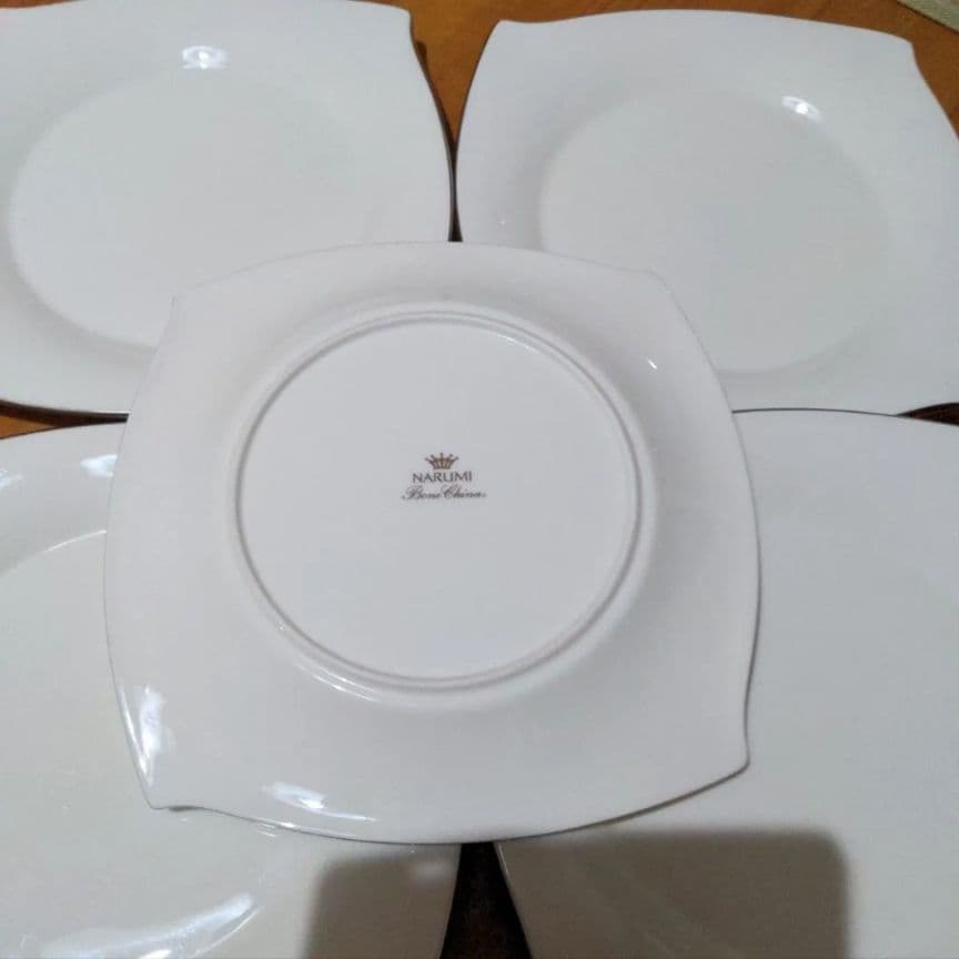 ナルミ　ボーンチャイナ　フレアプレート5枚セット