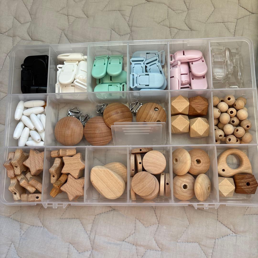 ウッドビーズ　イニシャルビーズ　その他　まとめ売りSALEハンドメイド資材