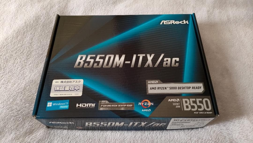 ASRock B550M-ITX/ac Mini ITX マザーボード