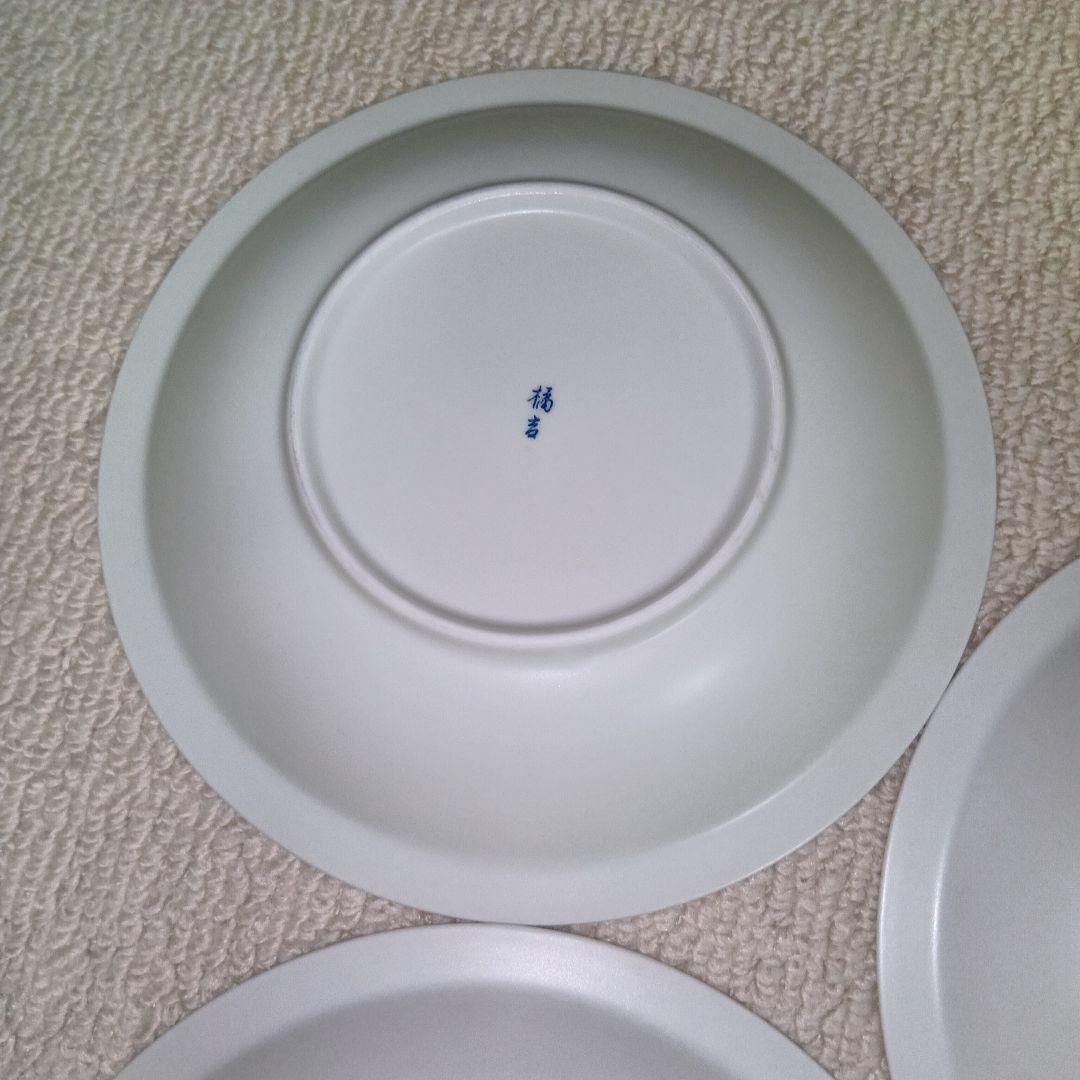 たち吉　呉須赤絵 中皿　5枚セット 新品・未使用