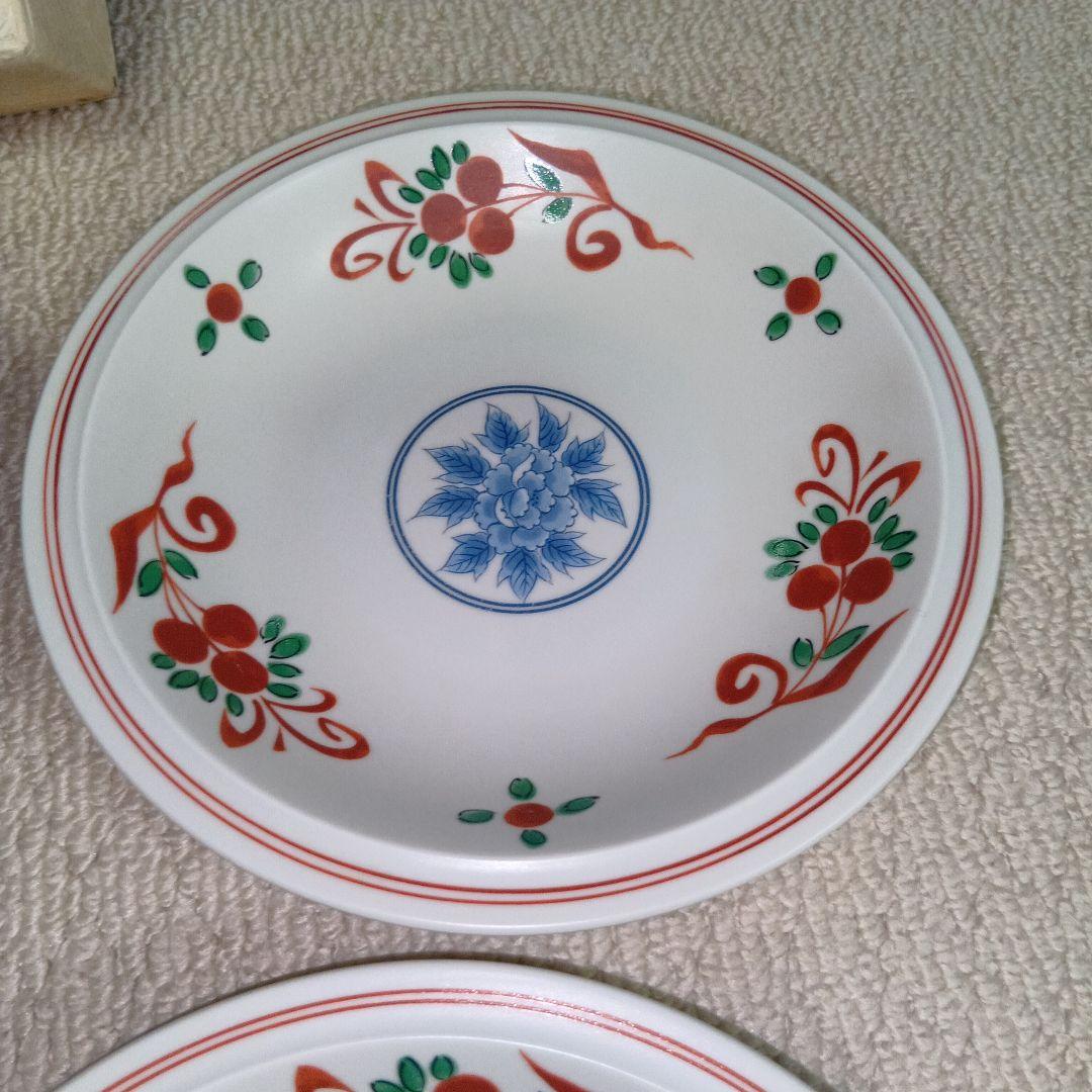 たち吉　呉須赤絵 中皿　5枚セット 新品・未使用