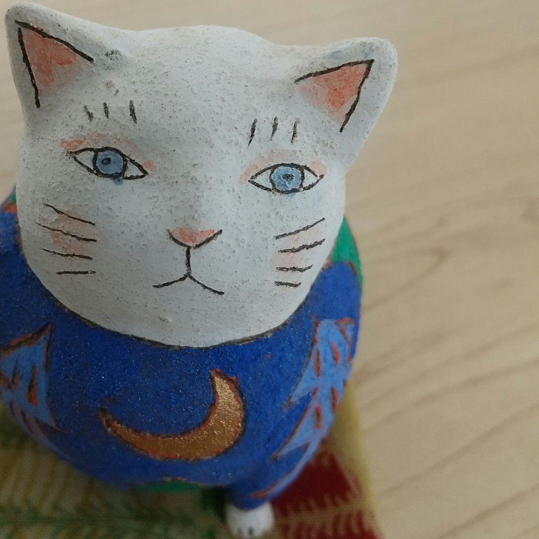 ⭕️猫の日2／22迄の出品、陶芸人形作家☆櫻井魔己子さん☆招き猫☆猫の置物