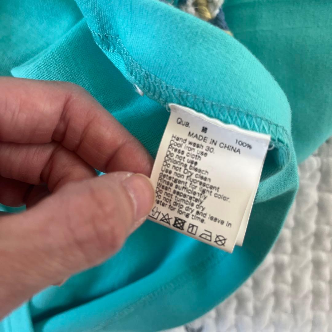 【FR2】沖縄限定!! 月桃 ターコイズブルー Tシャツ Ｍ