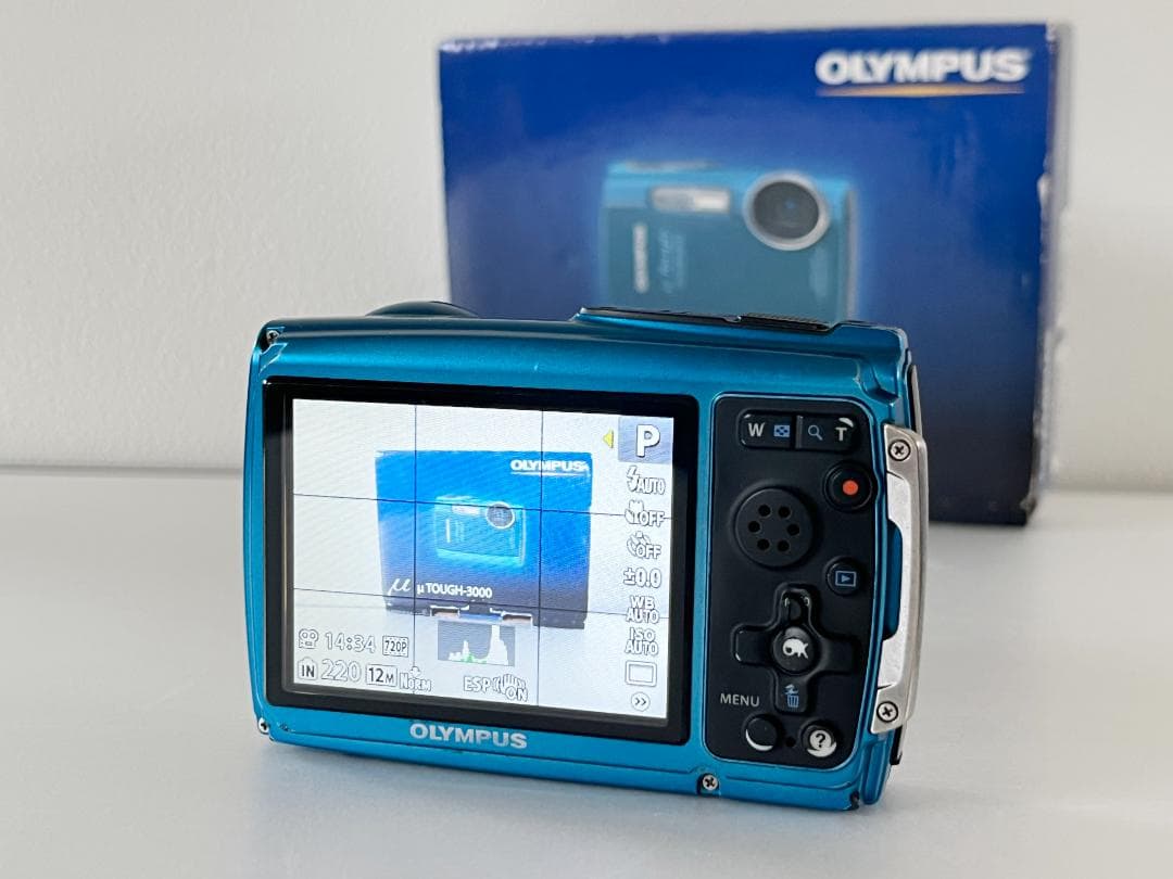 【購入時一式】OLYMPUS μ TOUGH-3000・未使用バッテリー付