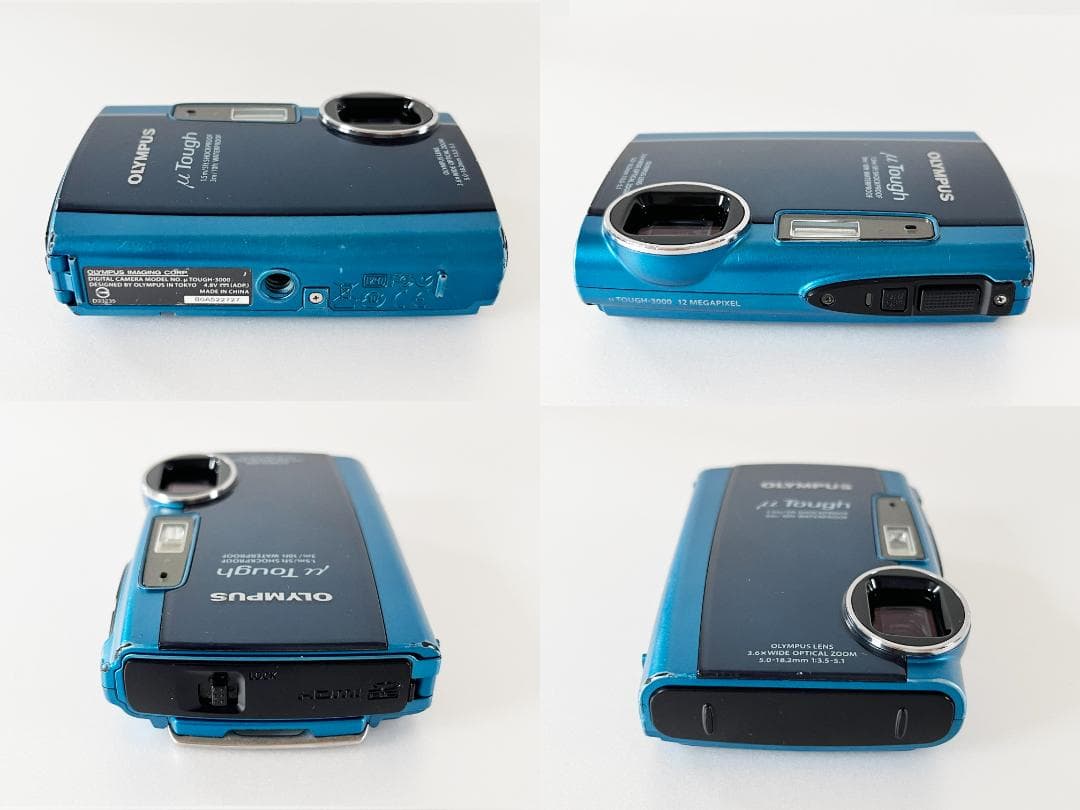 【購入時一式】OLYMPUS μ TOUGH-3000・未使用バッテリー付