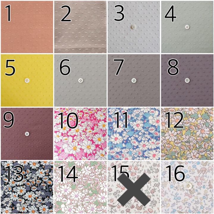 オーダー可能生地⑩ドットミニヨン プチロンド ギンガムチェック cs c&s