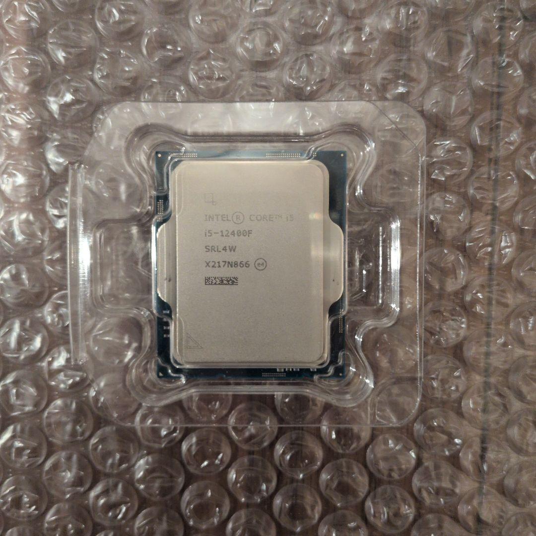 CPU インテルcorei5 12400F 動作確認済み