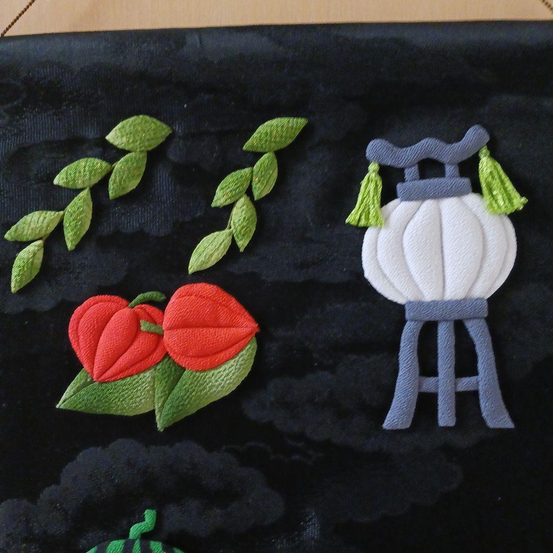 《マチャケ様ご予約》★お盆タペストリー②BIGsize★ちりめん細工