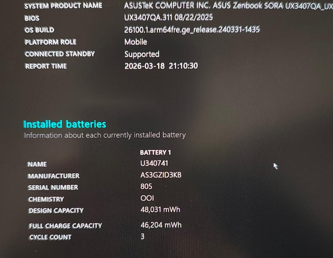 Windowsノート本体 ASUS Zenbook SORA (UX3407) Copilot+ PC