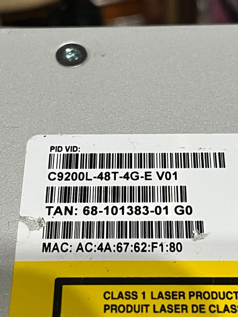ルーター・ネットワーク機器 CISCO C9200L-48T-4G-E V01