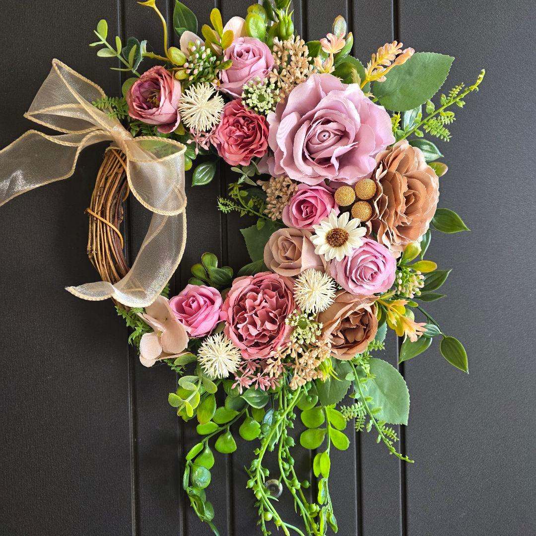 【専用】フラワーリース 晩秋9 晩秋14 玄関リース 造花