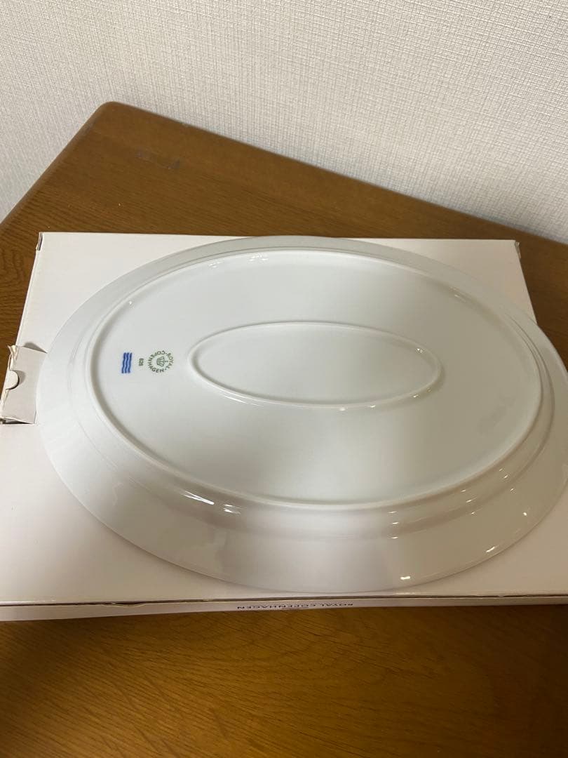 ロイヤルコペンハーゲン　フルーテッドシグネチャー　オーバルプレート　大皿　廃盤品