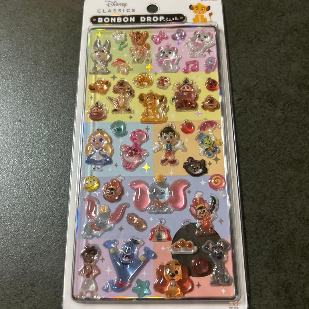 ボンボンドロップシール　ディズニー　クラシック　ズートピア　モンスターズインク