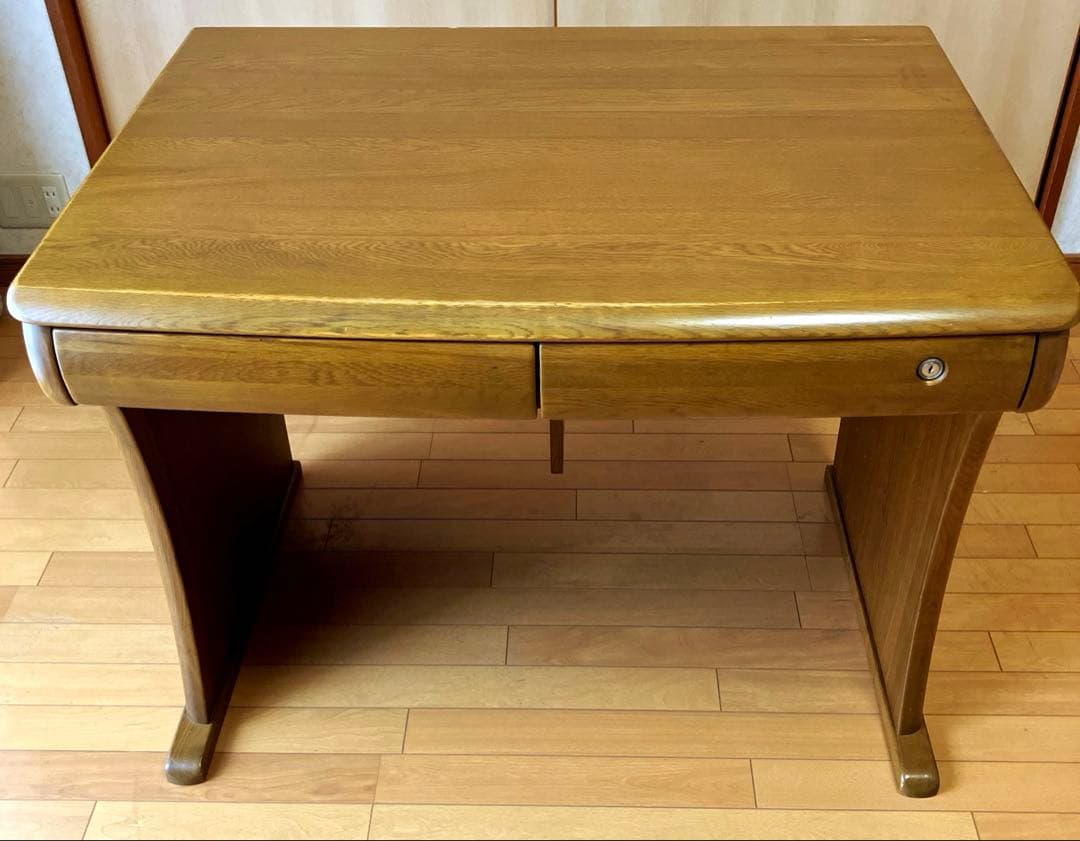 1️⃣コイズミ学習机　天板　KOIZUMI 勉強机　事務机　天然木　デスク　入学