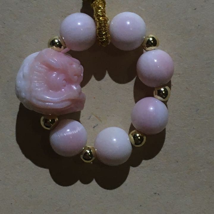 ライオン　クイーンコンクシェル　ストラップ　バッグチャーム　D90