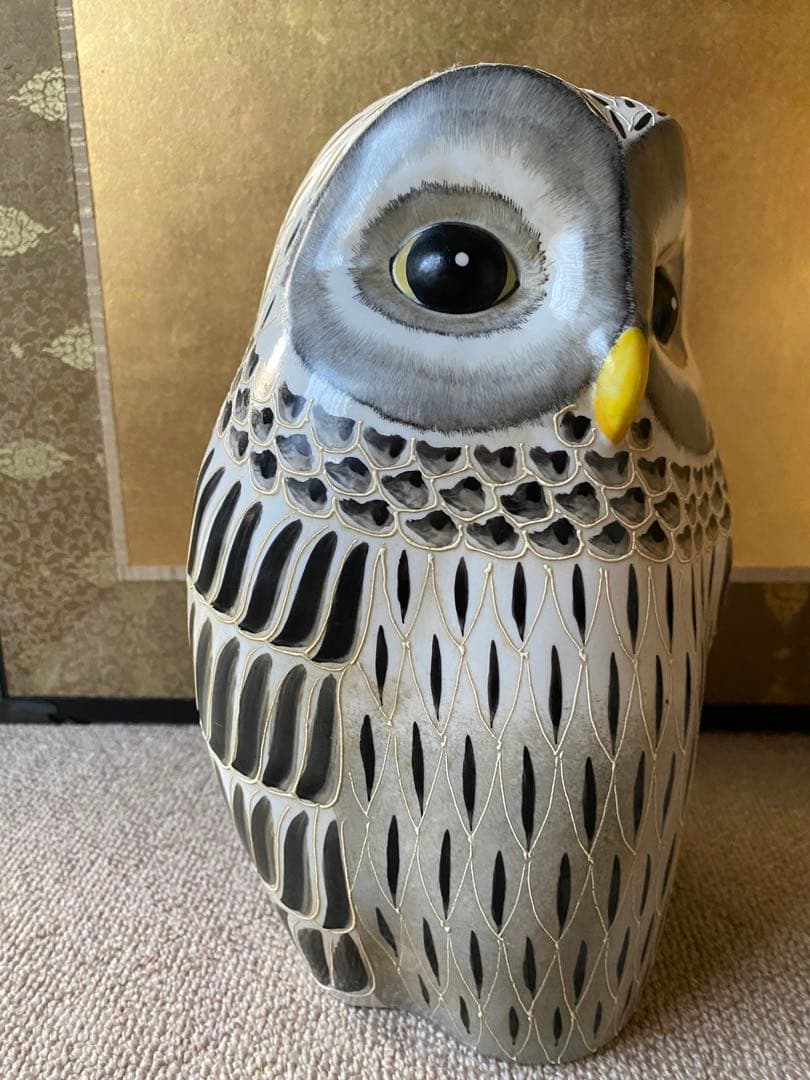 フクロウの置物 特大