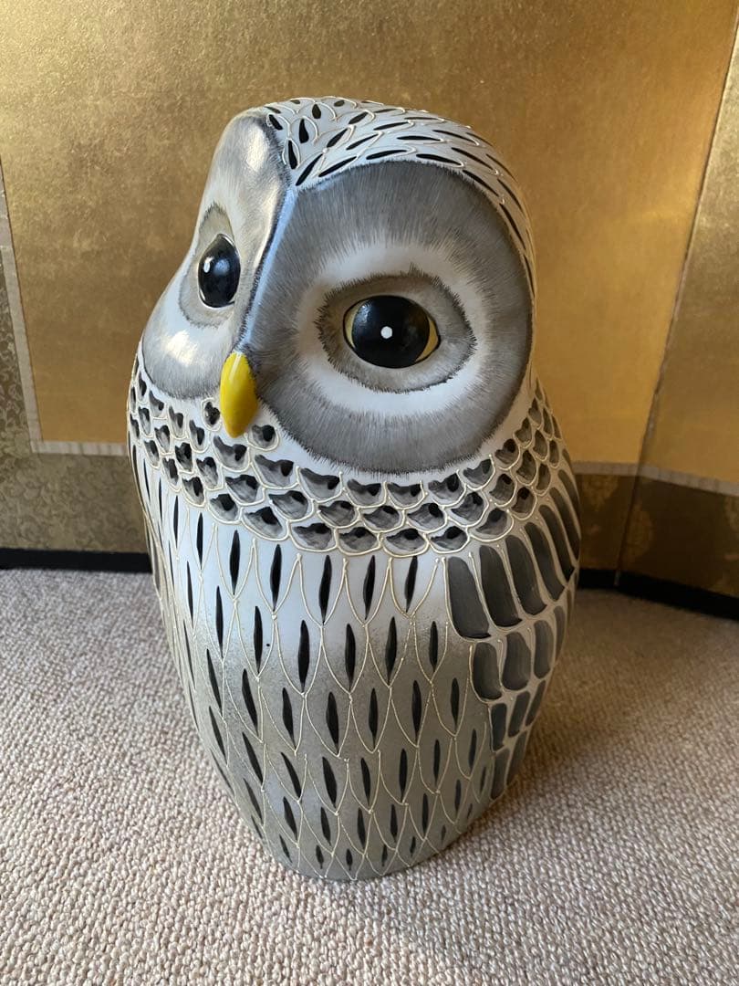 フクロウの置物 特大