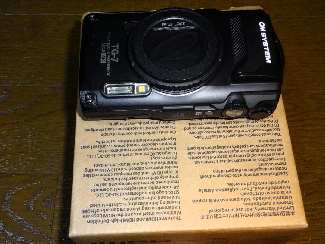 OLYMPUS TG-7　ブラック　【シャッター回数408回】